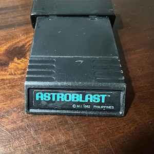 1982 Vintage Astroblast Atari 2600, Mattel Inc. Cartridge Only Untested
