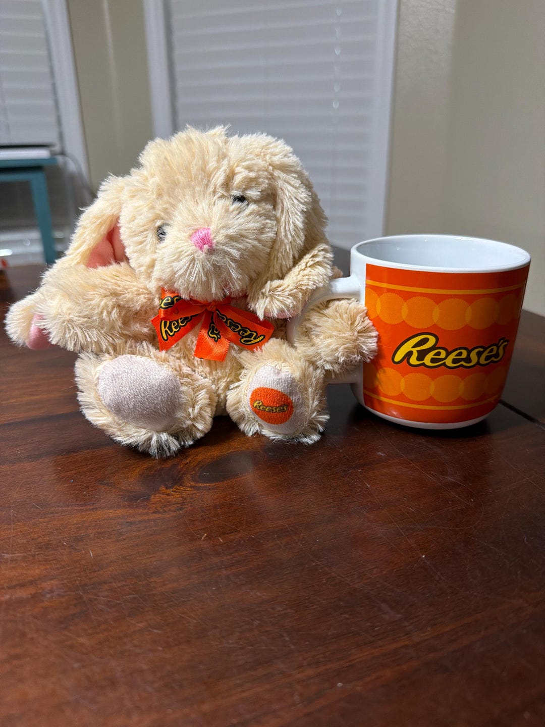 Reece's Rabbit Galerie Reese's Ceramic Coffee Mug Tea Cup 12oz AND Rabbit Plush Gift ...