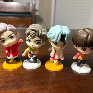 TinyTAN-figurer K-popgrupp BTS Set om 4