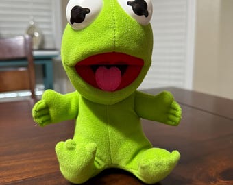 1987 Jim Henson Muppet Babies Baby Kermit 7" plush