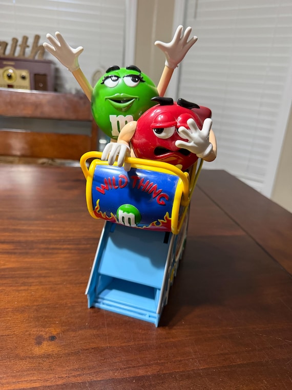 Vintage M&m's Wild Thing Roller Coaster Candy Dispenser - Etsy