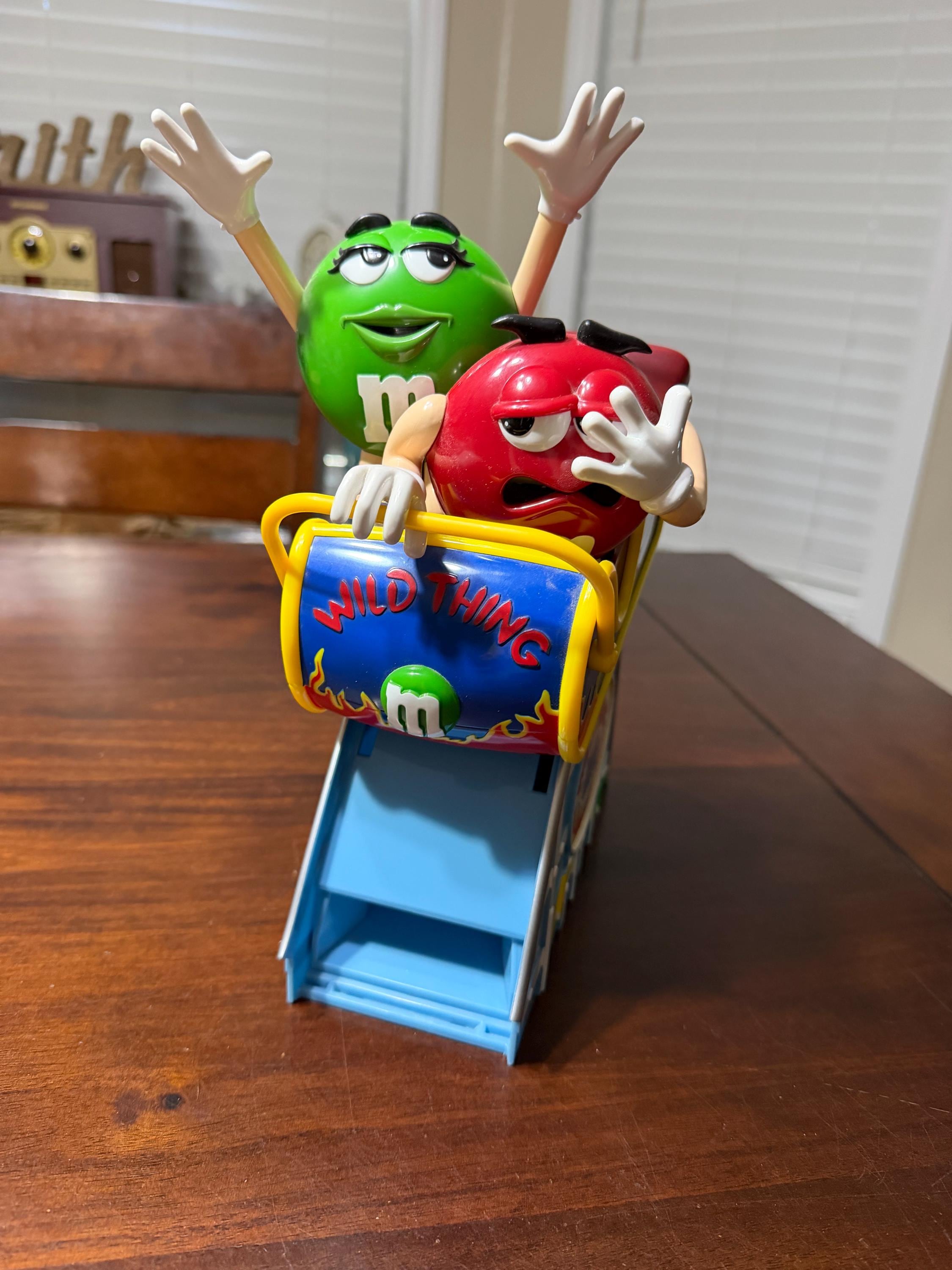 Vintage M&m's Wild Thing Roller Coaster Candy Dispenser - Etsy