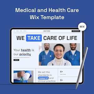 Wix Website Template for HealthCare | Website for Doctors | Medical Website Template | Modern Wix studio template for Clinics | Healthcare