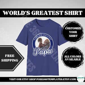 World&#39;s Greatest Papa T-Shirt, Father&#39;s Day Gift, Grandpa PawPaw Shirt, Grandpa T-Shirt, Casual Everyday Wear, Unisex Father&#39;s Day Apparel