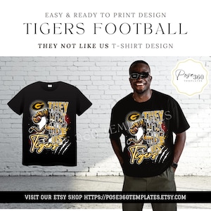 Grambling State University Tigers They Not Like Us T-Shirt Design Template HBCU T-Shirt