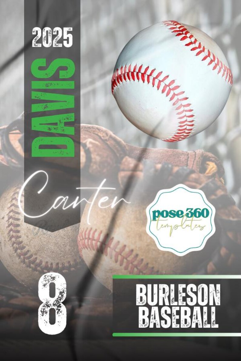 Editable Baseball Banner Template Custom Team Design (canva) Etsy