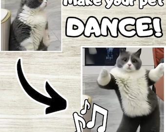 Custom Pet Dancing Video, Make Your Pet Dance! Funny Personalized Dog Gift, Hilarious Gift for Pet Owner, Cat Gift, Dog Lover Gift