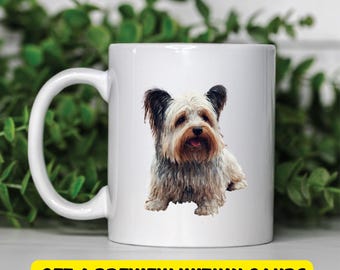 Black Friday, Custom Dog Mug, Watercolor Pet Mug, Photo to Painting, Ceramic Mug, Cat Art, Pet Lover Gift