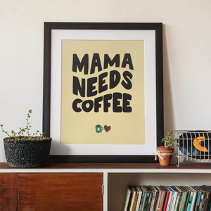 Impressão de parede com citação de café retrô, arte de parede com citações, download de impressão digital, download de impressão digital de parede, decoração de parede retrô, arte de parede para impressão
