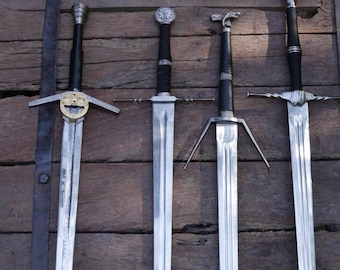 Handmade Witcher Swords –Swords of Geralt of Rivia, Arondight Sword, Wild Hunt Sword, Feline Sword, Griffin Sword, Gamer Gift, Custom Sword