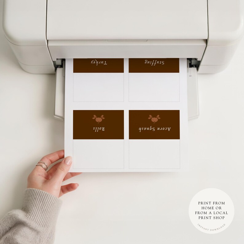 EDITABLE Thanksgiving Food Tent Template | Friendsgiving Food Card ...