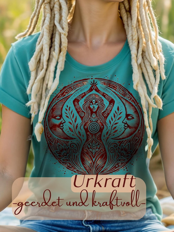 Spiral Goddess Shirt – Organic Cotton, spiritual & feminine, Boho style