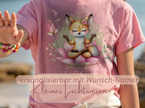 Children's T-Shirt Little Light Being – Organic customizable – spiritual & loving