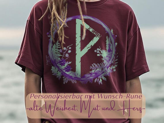 Children's T-Shirt Rune Wish Power – Organic Cotton – spiritual & loving