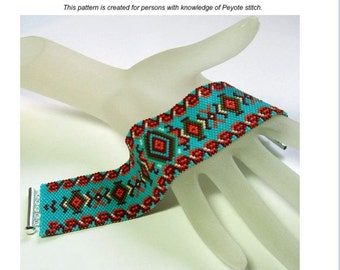 Mexicali Peyote Bracelet Pattern