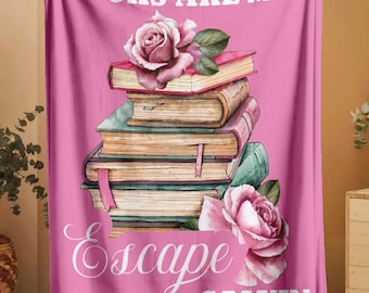 Personalized Books and Vines Blanket, Custom Book Lover Gift ,Cozy Couch Throw, Reader Blanket for Bookworm, Gift for Teacher