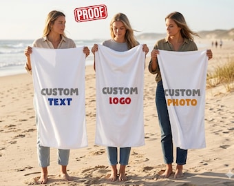 Custom Logo Beach Towel: Personalized Corporate Gift