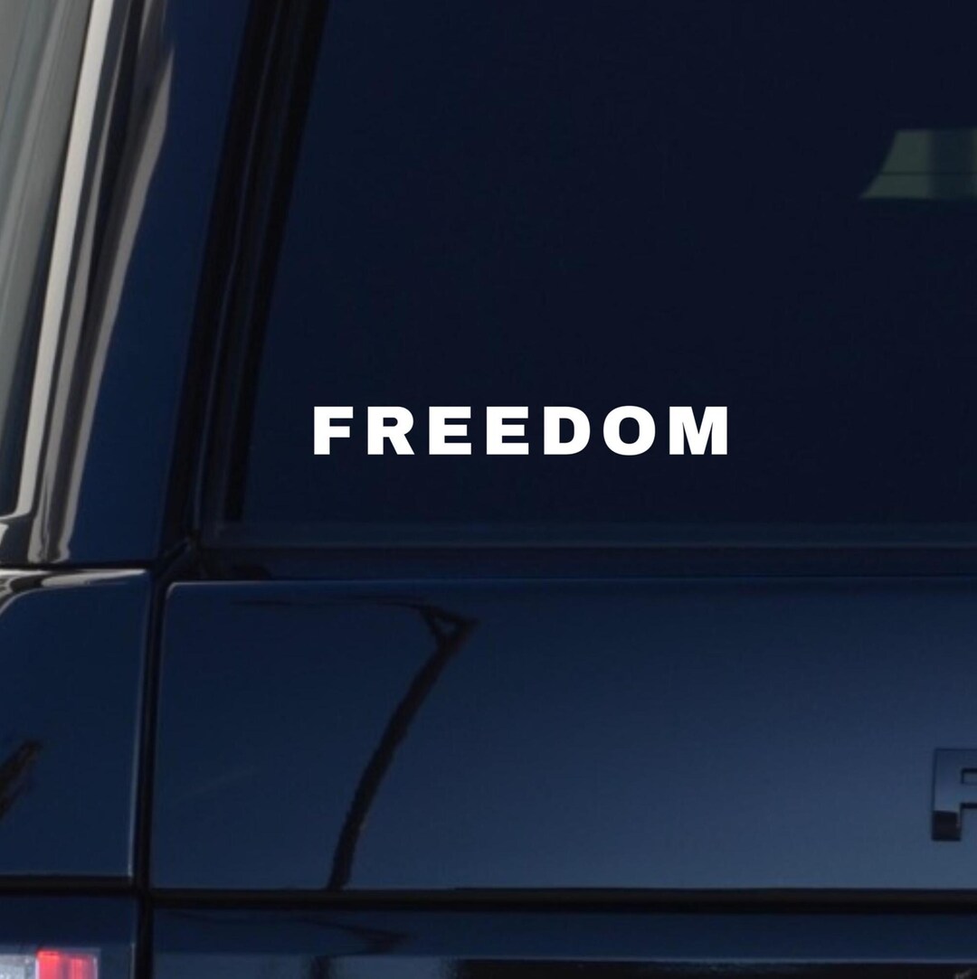 FREEDOM Vinyl Decal | USA Independence Day Sticker - Etsy