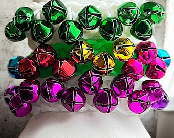 Jingle Bells Christmas Bracelet: Kids' Festive Stretch Jewelry