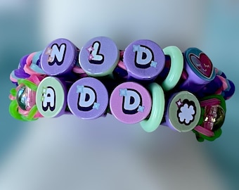 Attention Deficit Disorder Alert Bracelet for Toddlers – Kids ADD, NLD Medical ID Stretch Cuff