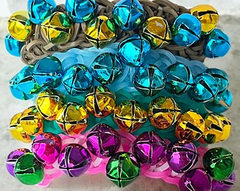 Jingle Bell Christmas Bracelet for Kids | Holiday Rubber Band Jewelry