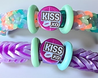 Kiss and Hug Bracelet for Kids |  Kids Stretch Cuff Jewelry