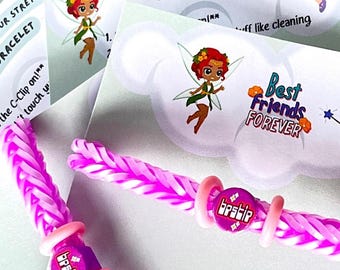 Friendship Jewelry for Kids & Teens, Pair of Bestie Stretch Bracelets