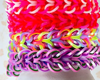 Toddler Heart Bracelet – Stretch Rubber Band Cuff for Little Girls