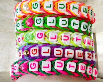 Gluten Allergy Alert Bracelet: Stretchy Medical ID Cuff for Toddlers