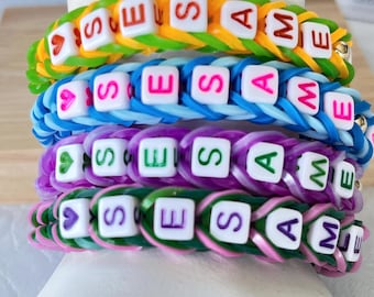 Sesame Allergy Alert Bracelet: Toddler Medical ID, Stretch Rubber Cuff