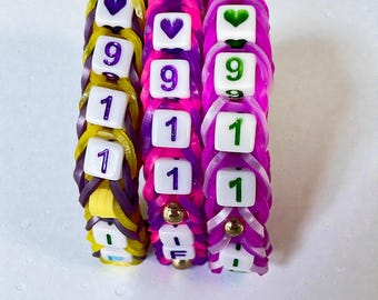 Toddler 911 If Hurt Bracelet – Stretch Emergency Contact Band