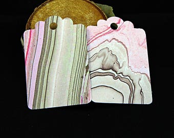 Pink Marble Gift Tags: All Purpose Party Favor Hang Tags