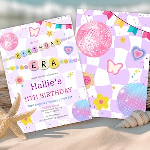 In my birthday era birthday invitation music party invite eras party invitation friendship bracelet invitation eras mobile invitation Card