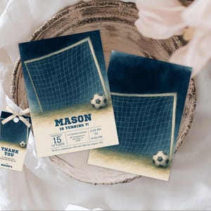 Bearbeitbare Fußball-Geburtstags-Einladungskartenvorlage, Fußball-Geburtstags-Einladung, Kinder-Fußball-Einladung, Sport-Einladung zum 1. Geburtstag, Geburtstagskarte,