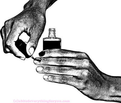 Hand Painting Fingernails Printable Makeup Art Png Clipart Downloadable Digital Download Art Image Manicure Beauty Cosmetics Prints