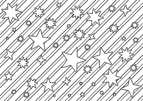 stars stripes pattern art coloring page printable art download digital