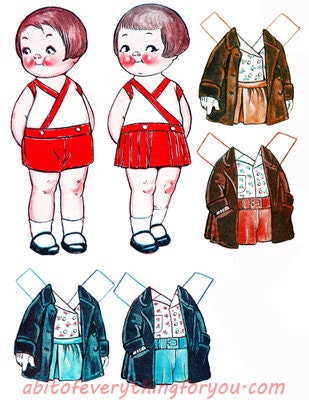 digital paper dolls