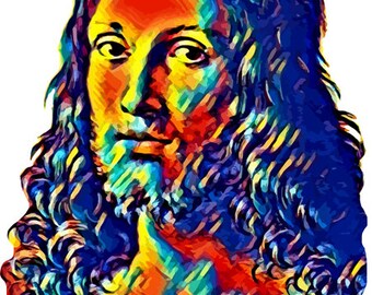 beautiful man Abstract Jesus christ holding globe orb art png jpg printable art religious christian intant download clipart graphics