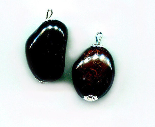 Black Agate Stone Bead Drop Pendants Gemstone Charms Natural Boho Jewelry Supply - Bead Pendant Jewelry Supplies Black Agate Stone Bead Drop Pendants Gemstone Charms Natural Boho Jewelry Supply - Bead Pendant Jewelry Supplies