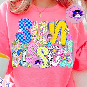 Preppy Sun Kissed Png, Vacation Png, Bright Summer Shirt Design, Beach PNG, summer Y2K Beach png, Summer Vibes Colorful Summertime png Women