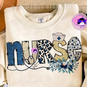 Glitter Nurse Png Design, School Nurse Png, RN Nursing, Glitter Nursing Png, Nursing Design, Nurse Gift, Nurse Sublimation Digital Download