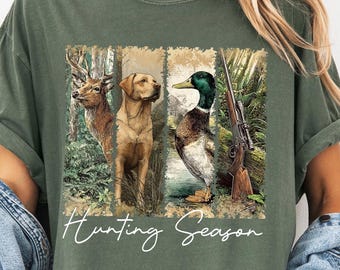 Hunting Season Shirt, Hunter Shirt, Duck Hunter Shirt, Deer Hunting Shirt, Hunter Gift, Outdoor Shirt, Comfort Colors® Hunting Season Gift