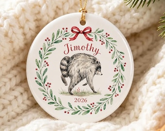 Jimothy Raccoon Christmas Ornament 2026, Funny Raccoon Ornament, Viral Seattle Raccoon Christmas Decor, Jimothy the Raccoon Keepsake