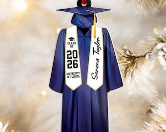 Personalized Class of 2026 Ornament, Custom Graduation Acrylic Ornament, High School Graduation Gift, College Graduated, New Graduate Gift