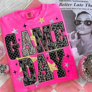 Football Game Day PNG, Preppy Football PNG, Girly Football Mama Shirt Design, Football Bow Sublimation, Touchdown Season Png