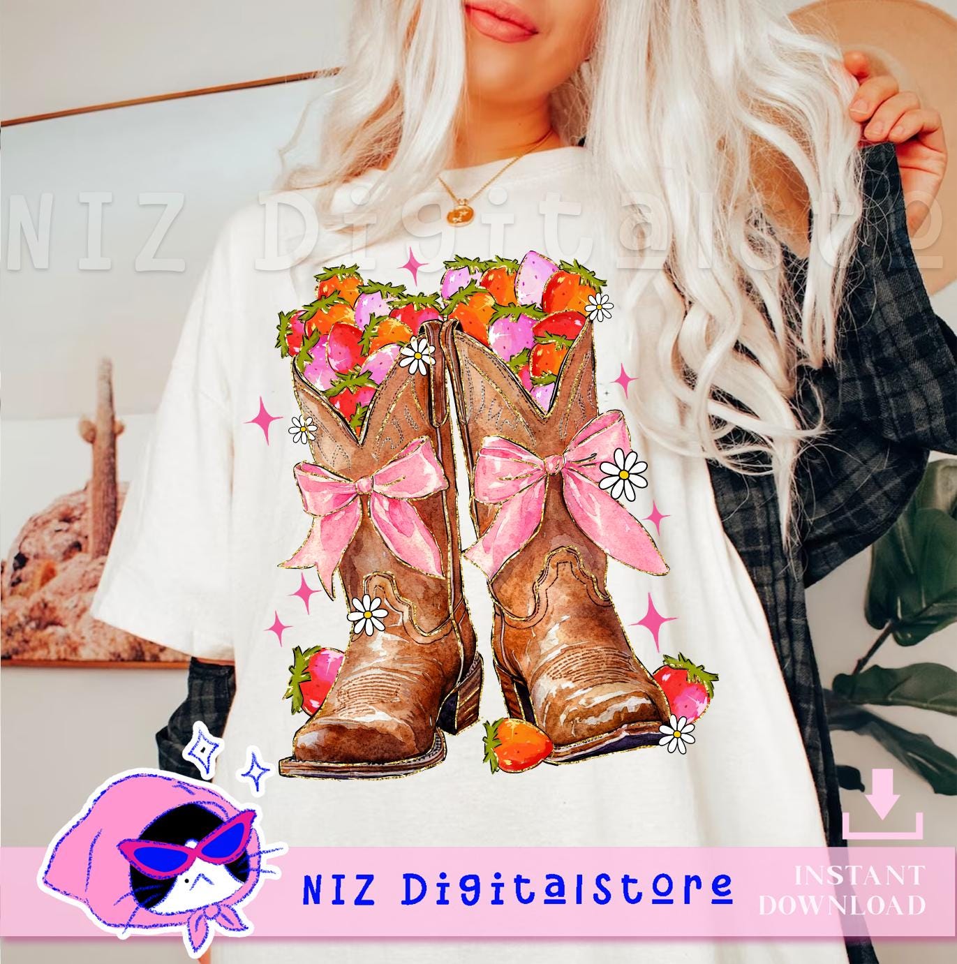 Pink Festival Boots