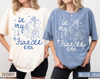 In My Fiancée Era Shirt, Funny Bride To Be Gift, Retro Duck Self Care Shirt, Engagement Party Outfit, Bridal Shower Gift, Cute Duck Engaged