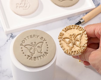 Custom Logo Ceramics Stamp Personalized Pottery Stamp Making Personalized Ceramic Tableware Vases Father&#39;s Day Gift