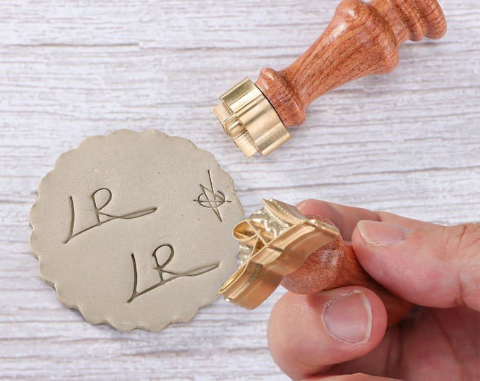 Actual Handwriting Signature Pottery Stamp, Personalised Polymer Clay Stamp, Custom Name Signature Stamp