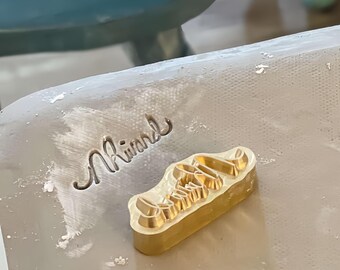Personalised Handwriting Stamps for Pottery, Symbol & Letter Stamps for Potter, Signature Pottery Brass Stamp, Father's Day Gift